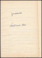 Szentirmai Attila: Gondolatok, kézzel írt füzet, kb. 50-60 beírt oldal