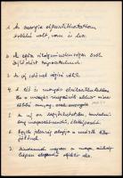 Szentirmai Attila: Gondolatok, kézzel írt füzet, kb. 50-60 beírt oldal