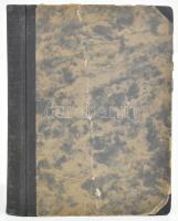 1949-1951 Takács Mihály kocsmáros pénztárkönyve, kb. 150 beírt oldal, félvászon-kötésben, sérült bor...