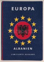 Albánia 1995-2000. 1L - 100L (6xklf) forgalmi összeállítás Európa dísztokban T:UNC Albania 1995-2000. 1 Lek - 100 Leke (6xdiff) coin set in Europa decorative case C:UNC