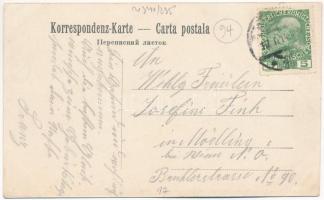 1914 Ploska, Plosca (Putyla, Putilla); Gruss aus der Bukowina / Bukovina (ázott sarok / wet corner)