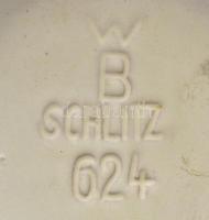 Walter Becht Schlitz retro kerámia váza, jelzéssel, kopással, m: 32 cm