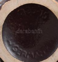 Retro német "Amsterdam" mintás váza, sorszámmal, hibátlan, m: 15,5 cm