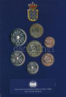Dánia 2004-2005. 25ö-20Kr (7xklf) forgalmi összeállítás "Európa" dísztokban T:UNC
Denmark...