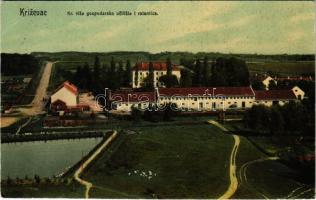 1909 Kőrös, Krizevac, Krizevci; Kr. vise gospodarsko uciliste i ratarnica / economic schools and farm (EK)