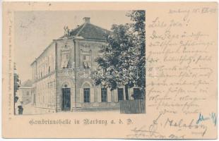 1898 (Vorläufer) Maribor, Marburg a.d. Drau; Gambrinushalle. Heinrich Krapek / beer hall (EK)