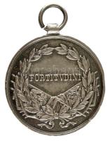 1917. "Károly Ezüst Vitézségi Érem II. osztálya" jelzetlen Ag kitüntetés eredeti mellszala...