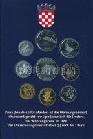 Horvátország 2001-2005. 1l-5K (9xklf) forgalmi összeállítás "Európa" dísztokban T:UNC
Cro...