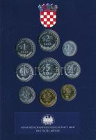 Horvátország 2001-2005. 1l-5K (9xklf) forgalmi összeállítás "Európa" dísztokban T:UNC
Cro...