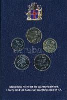 Izland 1999-2005. 1K-100K (5xklf) forgalmi összeállítás "Európa" dísztokban T:UNC a tok sa...