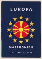 Macedónia 1993-2001. 50d-5D (4xklf) forgalmi összeállítás "Európa" dísztokban T:UNC  Macedonia 1993-2001. 50 Deni - 5 Denar (4xdiff) coin set in "Europa" decorative case C:UNC