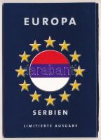 Szerbia 2005. 1D-10D (3xklf) forgalmi összeállítás Európa dísztokban T:UNC a tok széle kopottas Serbia 2005. 1 Dinar - 10 Dinara (3xdiff) coin set in Europa decorative case C:UNC the edge of the case is worn