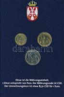Szerbia 2005. 1D-10D (3xklf) forgalmi összeállítás "Európa" dísztokban T:UNC a tok széle k...