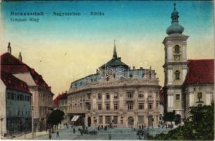 1915 Nagyszeben, Hermannstadt, Sibiu; Grosser Ring / Nagy tér. Kiadja J. Bein / square