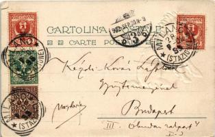 1902 Milano, Milan; Loggia degli Osii. Emb. litho - Kézdi-Kovács László festőművésznek címzett levél...