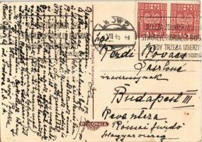 1935 Lengyel címer / Polish coat of arms - Kézdi-Kovács László festőművész levele (EB)