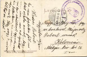 1915 Nagyszeben, Hermannstadt, Sibiu; Huetplatz / Huet tér, Wilhelm Binder üzlete. Kiadja EMil Fisch...