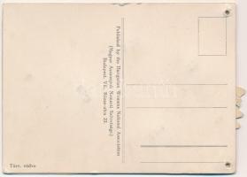 Az ezeréves egységes Magyarország - mechanikus térképes irredenta lap az elszakított területekkel. M...