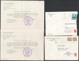 1984-1988 Érseki, püspöki aláírásokkal ellátott egyházi levelek, 4 db, közte Lékai László (1910-1986...