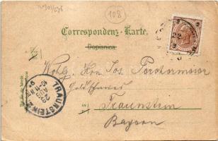 1897 (Vorläufer!) Postojna, Adelsberg; Zastor, Bozji Grob, Cipresa, Most v Jami / cave interior. Art...