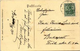 1910 Berlin, Café Bauer und Hotel Bauer, Reichstagsgebäude - Kézdi-Kovács László festőművésznek címz...