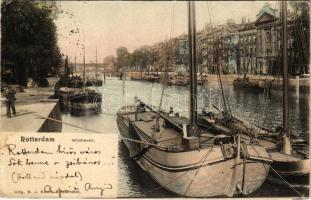 1903 Rotterdam, Wijnhaven - Kézdi-Kovács László festőművész levele (small tears)