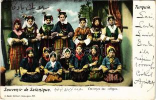 Thessaloniki, Saloniki, Salonica, Salonique; Costumes des villages / folklore - Kézdi-Kovács László festőművész levele