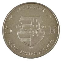 1946. 5Ft Ag "vastag Kossuth" T:AU / Hungary 1946. 5 Forint Ag "thick Kossuth" C...