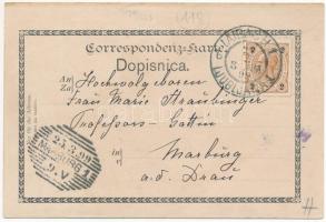 1899 (Vorläufer) Ljubljana, Laibach; Cafe Restaurant Mayr., Billardzimmer, Lesesaal, Theater, K.k. O...