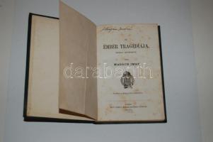 Madách Imre: Az ember tragédiája, Kisfaludy-Társaság ELSŐ KIADÁS! Korabeli, vaknyomásos, díszesen ar...