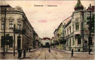 Temesvár, Timisoara; Dózsa utca. Polatsek kiadása / street view