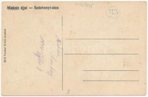 Miskolc, Széchenyi utca éjjel, Nagy szálloda és kávéház, Fonciere pesti biztosító intézet ügynöksége...