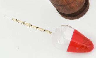 Antik fokoló, fa tokjában