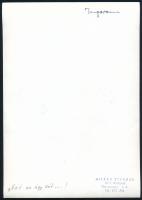 cca 1968 Giltán Tivadar budapesti fotóművész pecsétjével jelzett, vintage fotóművészeti alkotás (Hát...