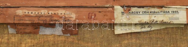 Csabai Rott Margit (1893-1973): Téli táj, 1934. Olaj, vászon. Jelezve balra lent. A hátoldalán Nemze...