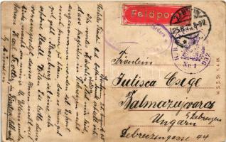 1915 Strasbourg, Strassburg; Kleberplatz m. Hauptwache. Gott mit Uns! / WWI German military propagan...