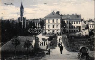 1908 Veszprém, posta, locsoló kocsi