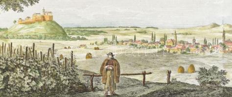 1854 Munkács város és környéke a várral és a csernekhegyi rutékn kolostorral. Munkács kétmezős kőnyo...