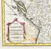 Carte de la Hongrie et des Pays qui en dependoient autrefois. 1745. Rézmetszet.
Magyarország és Erd...