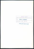 cca 1982 Zágon László nagykanizsai fotóművész pecséttel jelzett, vintage fotóművészeti alkotása (Nem...