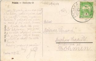 1916 Pomáz, Beniczky út, üzlet. Tóth Pál kiadása (EK)
