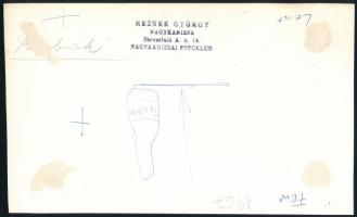 1967 Rezsek György nagykanizsai fotóművész pecsétjével jelzett, vintage fotóművészeti alkotás, ezüst...