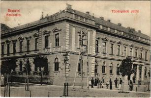 1909 Szolnok, Törvényszéki palota. Állomás tőzsde kiadása (fl)