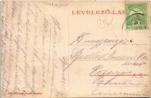 1909 Szolnok, Törvényszéki palota. Állomás tőzsde kiadása (fl)