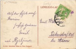 1913 Miskolc, Grand Hotel Nagy szálloda, Garai és Megay Róbert üzlete, utcakép. Bettelheim Miksa kia...