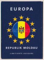 Moldova 2000-2004. 1b-50b (5xklf) forgalmi összeállítás Európa dísztokban T:UNC  Moldova 2000-2004. 1 Ban - 50 Bani (5xdiff) coin set in Europa decorative case C:UNC