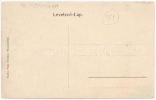 1906 Kisújszállás, Városháza. Posta-Utalvány montázs üdvözlet. Platz Ferenc kiadása (EK)