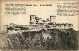 1913 Csejte, Csejthe, Cachtice; Cachticky hrad / Schloss Ruine Cseyte / Báthory Erzsébet vára. Gipsz H. kiadása / castle (fl)