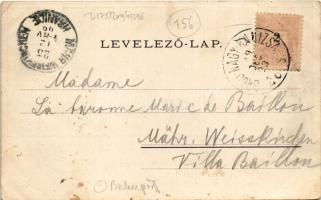 1899 (Vorläufer) Barcs, Barcstelep; Dénes utca. Mautner M. Béla kiadása + "BROD-NAGY-KANIZSA 26...