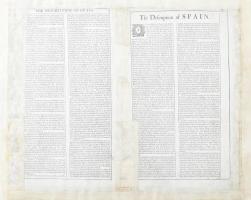 John Speed Spaine newly described with many adictions... Spanyolország és Portugália térképe. Színez...